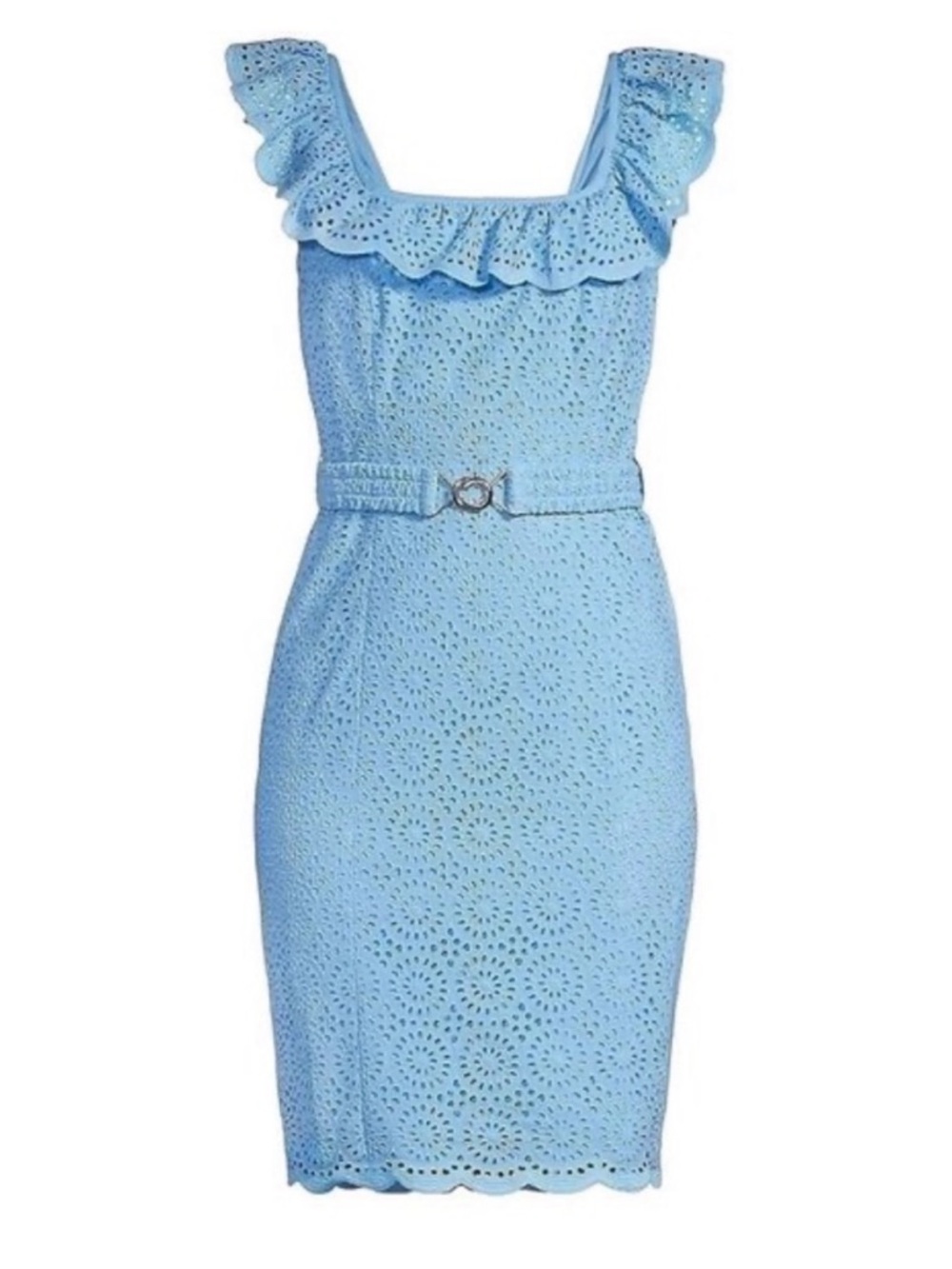 NWT Lilly Pulitzer Ryann Eyelet Shift Dress Frenchie Blue - Picture 7 of 14